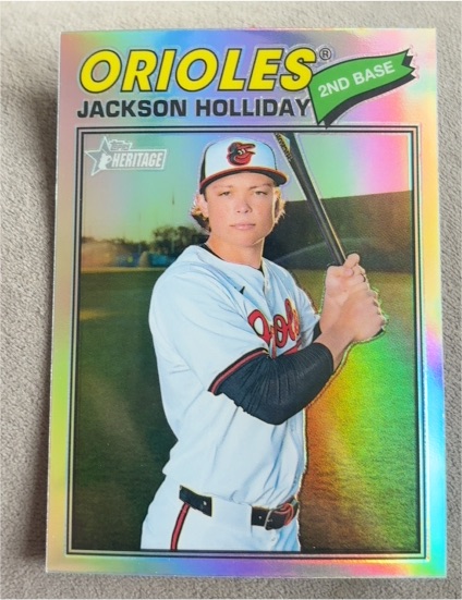 2026 Topps Heritage #218 Jackson Holliday — front