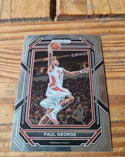2023 Panini Prizm Draft Picks #58 Paul George Fresno State Bulldogs — front