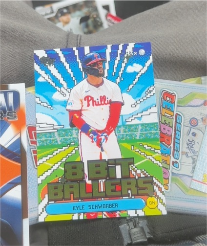 2026 Topps Celebration 8 Bit Ballers #8B-25 Kyle Schwarber — front