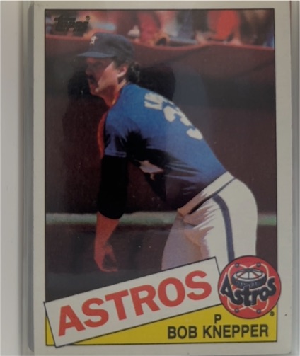 1985 Topps #455 Bob Knepper — front