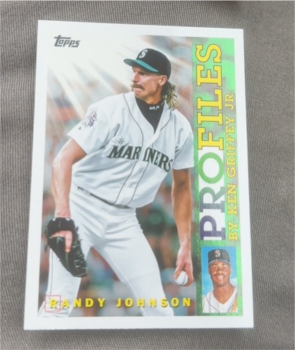 2026 Topps Series 1 #TP-25 Randy Johnson Profiles by Ken Griffey Jr — front