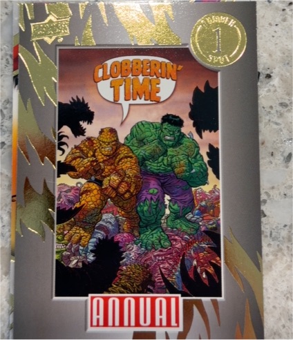 2023-24 Upper Deck Marvel Annual Number 1 Spot Clobberin Time #N1S-9 — front