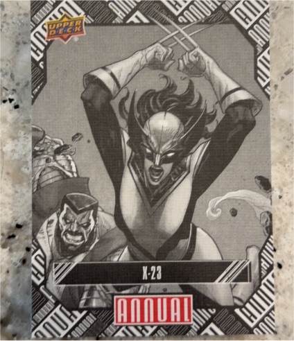 2023 Upper Deck Marvel Annual #100 X-23 Variant Tier 2 — front
