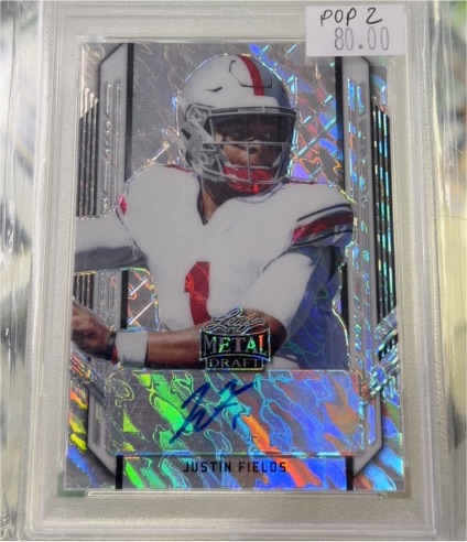 2021 Leaf Metal Draft #PA-JF1 Justin Fields — front