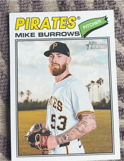 2026 Topps Heritage #96 Mike Burrows — front