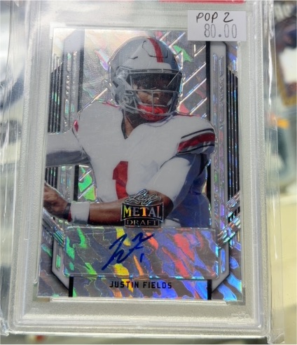 2021 Leaf Metal Draft #PA-JF1 Justin Fields — front