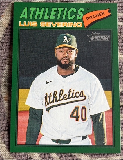 2026 Topps Heritage #206 Luis Severino — front