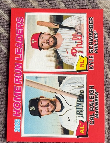 2025 Topps Home Run Leaders #2 Kyle Schwarber — front