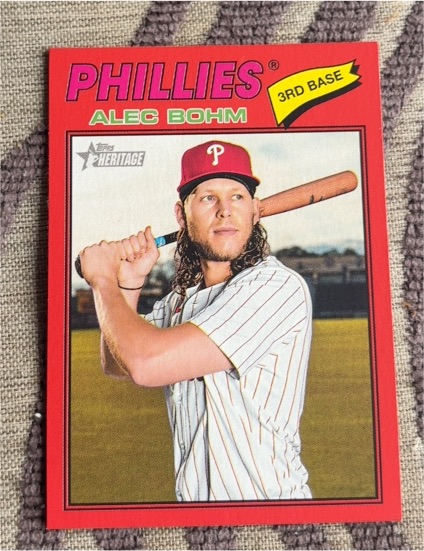 2026 Topps Heritage #81 Alec Bohm — front