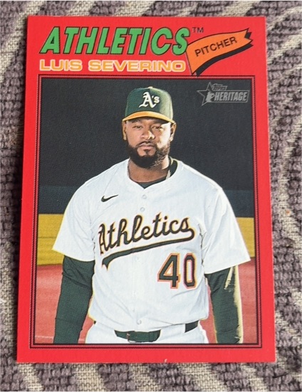 2026 Topps Heritage #206 Luis Severino — front