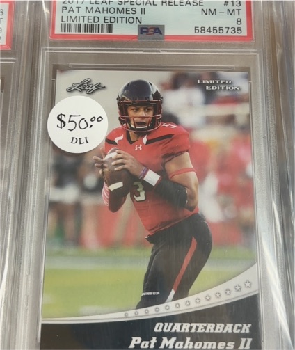 2017 Leaf Limited Edition #13 Pat Mahomes II — front