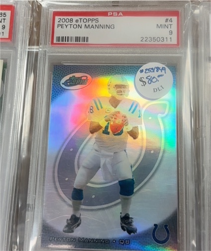 2008 eTOPPS #4 Peyton Manning — front