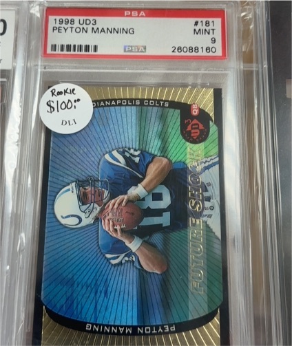 1998 Upper Deck UD3 #181 Peyton Manning Rookie Future Shock — front