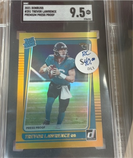 2021 Donruss #251 Trevor Lawrence Premium Press Proof — front