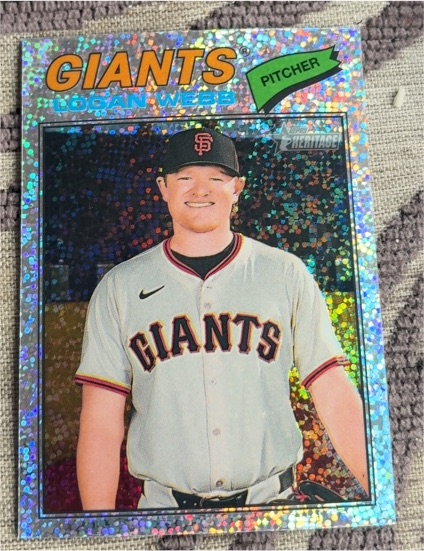 2026 Topps Heritage #82 Logan Webb — front