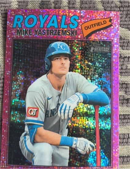 2026 Topps Heritage Chrome #63 Mike Yastrzemski — front