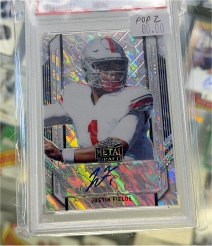 2021 Leaf Metal Draft #PA-JF1 Justin Fields — front