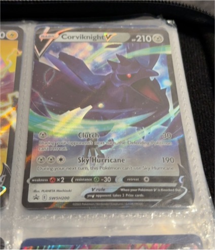 2022 Pokémon Sword & Shield Promo #SWSH200 Corviknight V — front