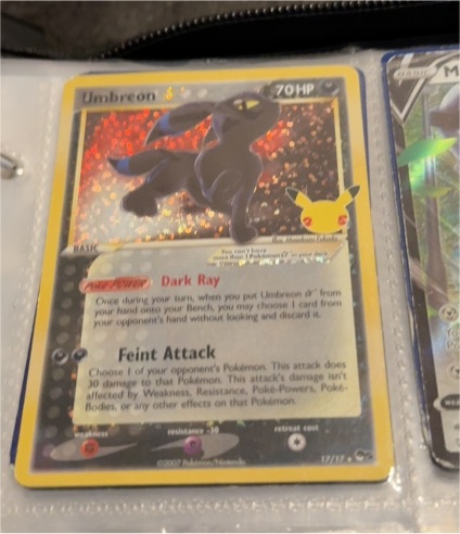 2007 Pokémon Celebrations: Classic Collection #17 Umbreon Star — front