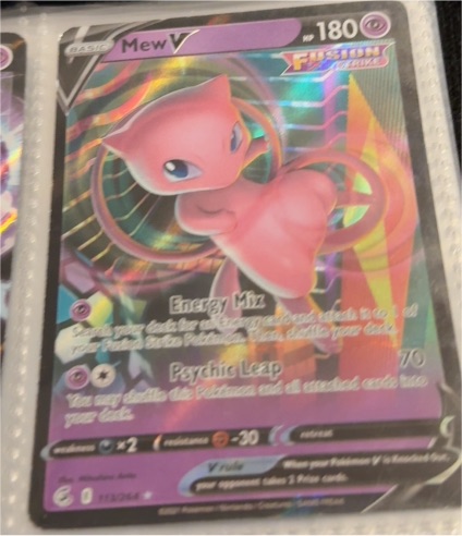 2022 Pokémon TCG Fusion Strike #113 Mew V — front