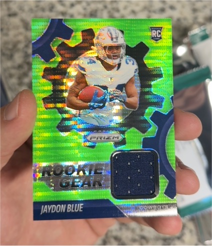 2025 Panini Prizm #RGR-JBE Jaydon Blue Rookie Gear — front