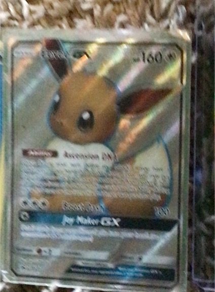 Pokémon TCG Sun & Moon #SM242 Eevee GX — front