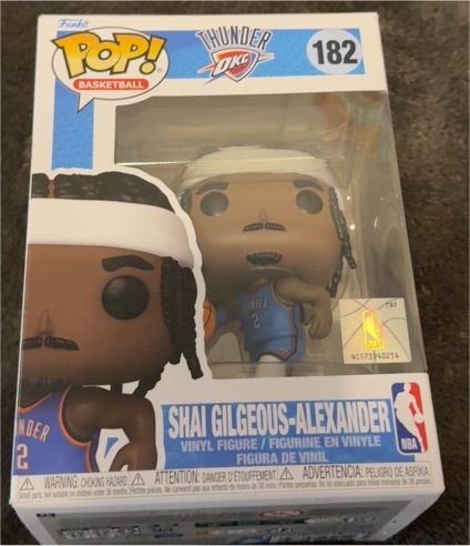 Funko Pop! Basketball #182 Shai Gilgeous-Alexander Oklahoma City Thunder — front