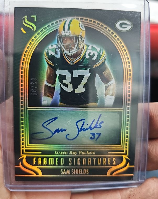 2025 Panini Silhouette Framed Signatures #Sam Shields — front