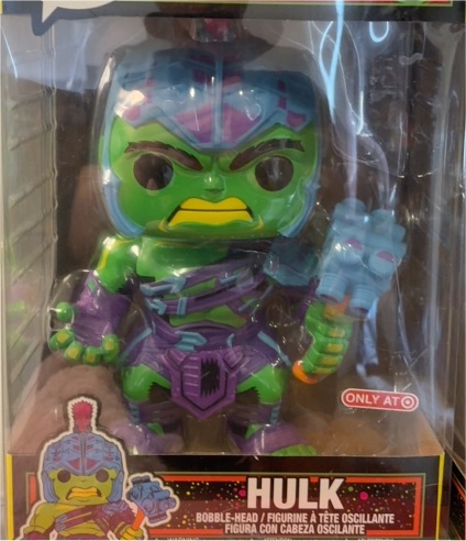 Funko Pop Marvel Thor Ragnarok Hulk Gladiator Blacklight Target Exclusive #907 — front