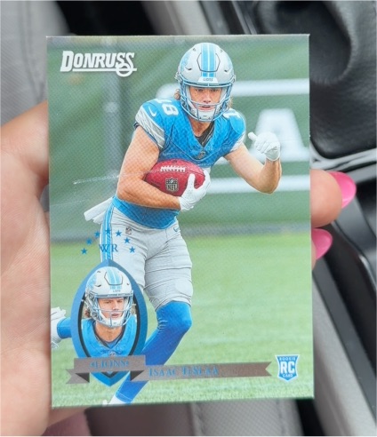 2025 Panini Donruss Retro 1995 #12 Isaac Teslaa Detroit Lions — front