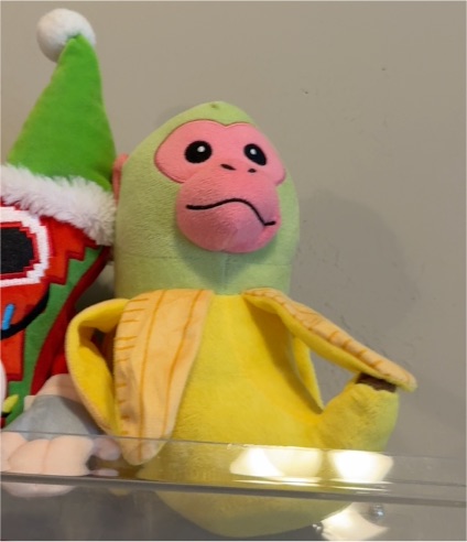 Tralalero Banana Monkey Plush — front
