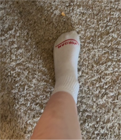 Supreme White Crew Socks — front