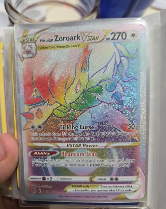 2023 Pokémon Lost Origin #203 Hisuian Zoroark VSTAR — front