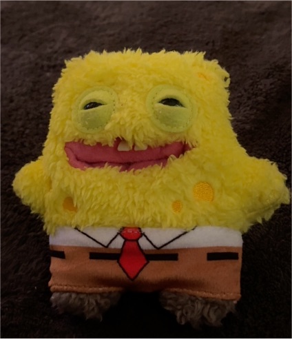 2025 ZURU Fuggler x SpongeBob SquarePants Plush Keychain — front
