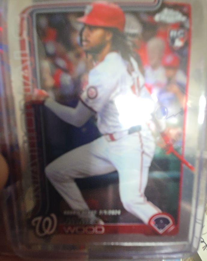 2025 Topps Chrome Update Series #USC95 James Wood Rookie Debut — front