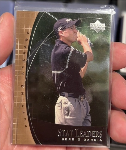 2001 Upper Deck Stat Leaders #SL10 Sergio Garcia — front
