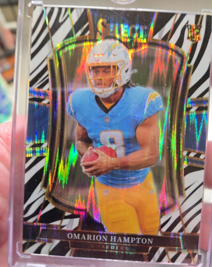 2025 Panini Select #102 Omarion Hampton — front