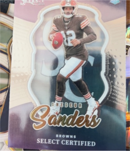 2025 Panini Select #12 Shedeur Sanders Select Certified Rookie — front