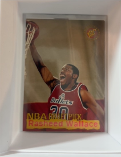 1995-96 Topps Stadium Club NBA Draft Pick #4 Rasheed Wallace — front