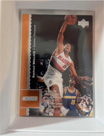 1996-97 Upper Deck #287 Rasheed Wallace — front