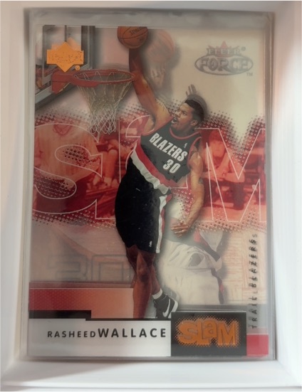2000-01 Upper Deck Slam #46 Rasheed Wallace — front