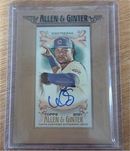2021 Topps Allen & Ginter Framed Mini #FMA-WC Willson Contreras — front