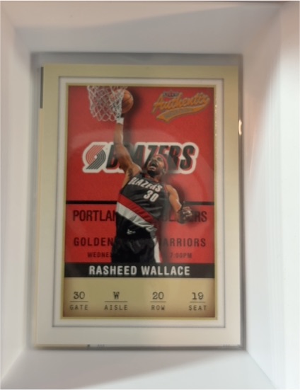 2001-02 Fleer Authentix #20 Rasheed Wallace — front