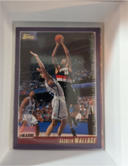 2000-01 Topps #198 Rasheed Wallace — front
