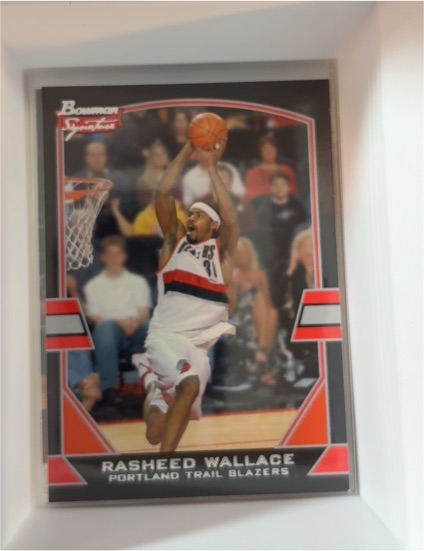 2003-04 Bowman Signature #45 Rasheed Wallace — front