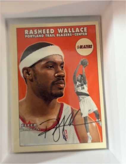 2000-01 Fleer Tradition #60 Rasheed Wallace — front