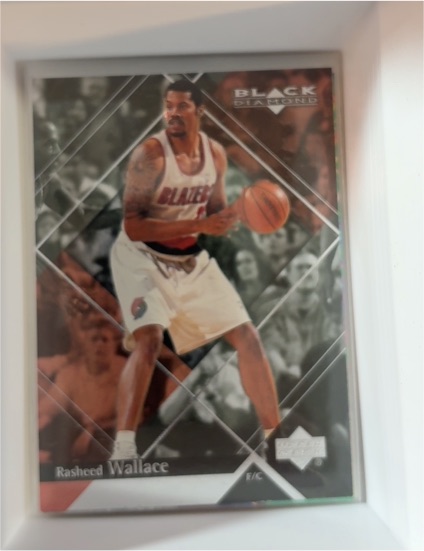 1999-00 Upper Deck Black Diamond #68 Rasheed Wallace — front