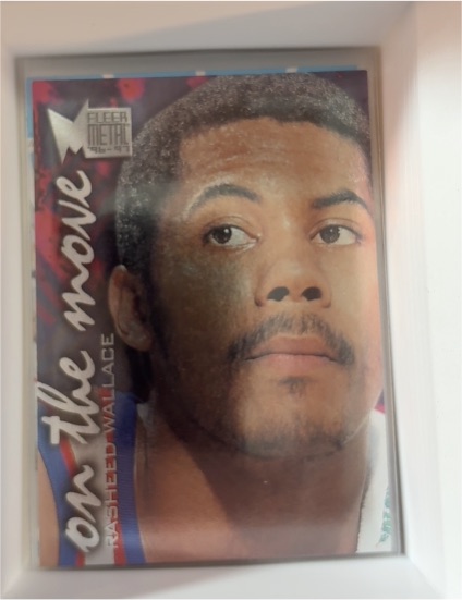 1996-97 Fleer Metal #122 Rasheed Wallace On The Move — front