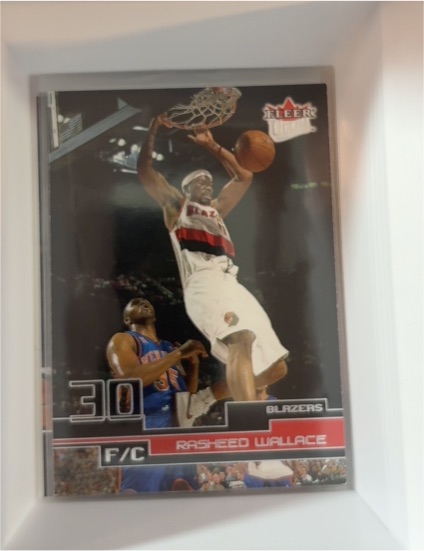 2003 Fleer #30 Rasheed Wallace — front