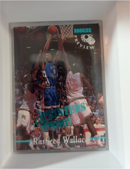 1995 Classic Rookies Preview #HP4 Rasheed Wallace Printers Proof — front
